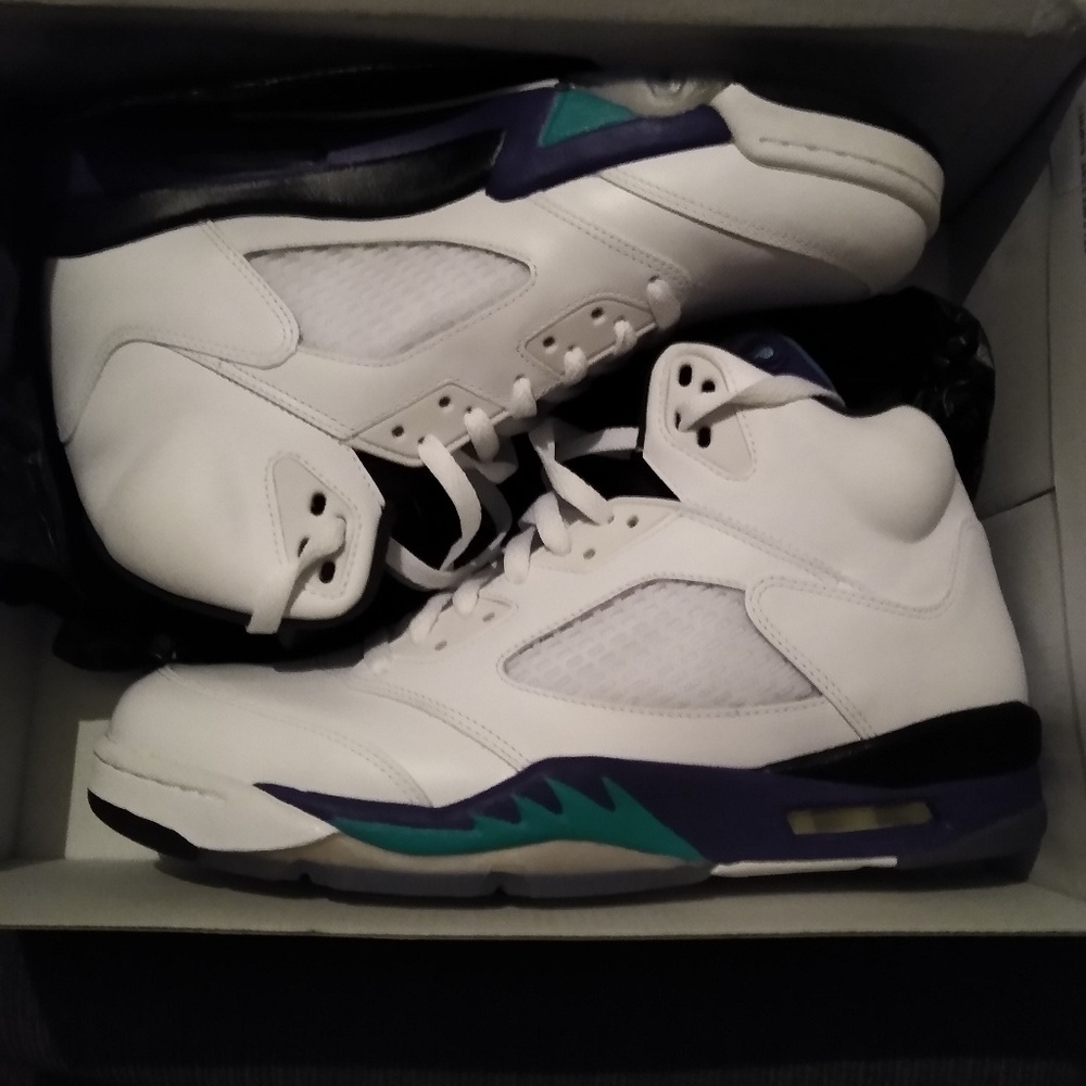 Never Worn Jordan Grape 5's